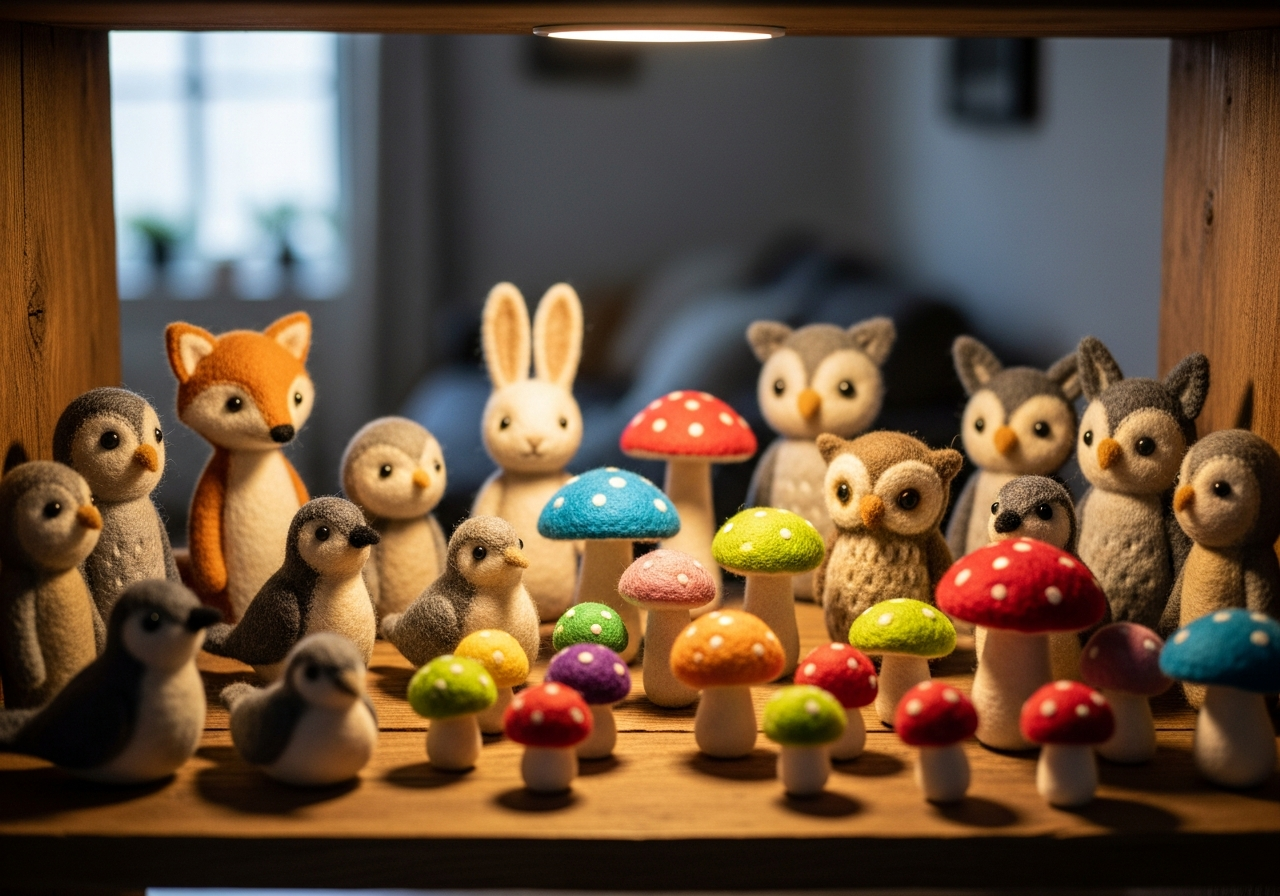 Мягкие игрушки из фетра — результат курса