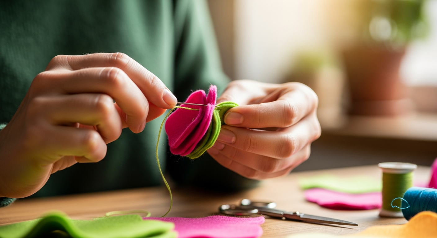 Создание украшения из фетра своими руками